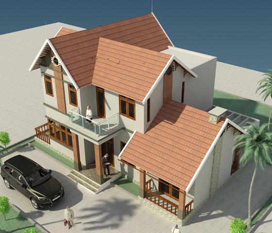 Xu hướng thiết kế biệt thự mái thái năm 2018 phần 2