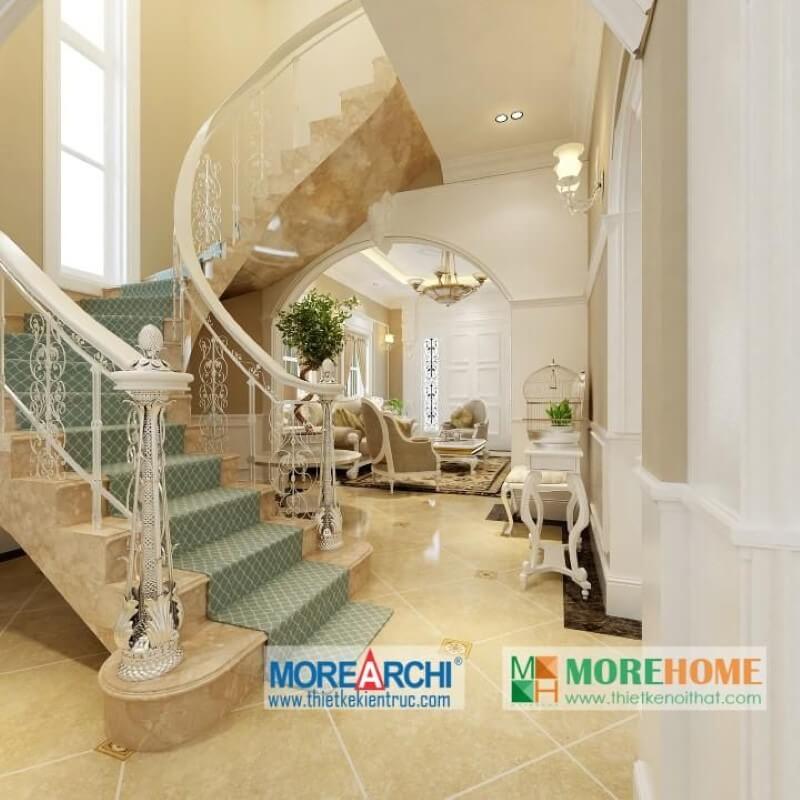 Thiết kế nội ngoại thất biệt thự tân cổ điển