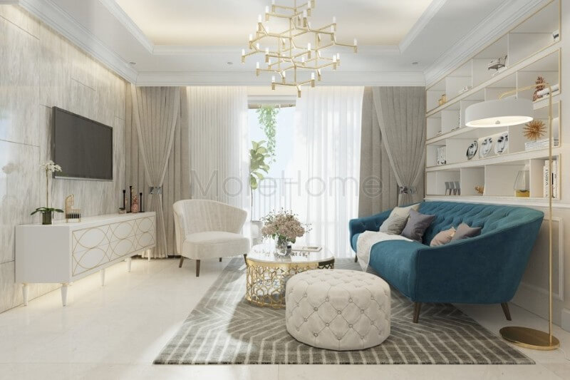 Mẫu nội thất biệt thự tân cổ điển đẹp